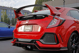 PERRIN 17-21 Honda Civic Si/Type R/Touring/Hatchback Tow Hook Kit Rear - Red Perrin Performance Tow Hooks  AXOPROS