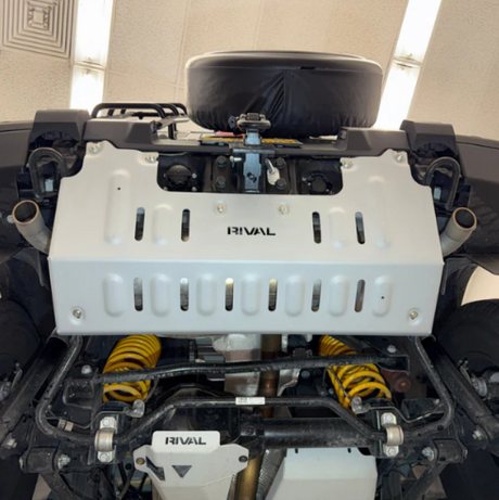 Rival Ineos Grenadier  Aluminum Exhaust Skid Plate Ineos Grenadier Rival 4x4 Skid Plates  AXOPROS
