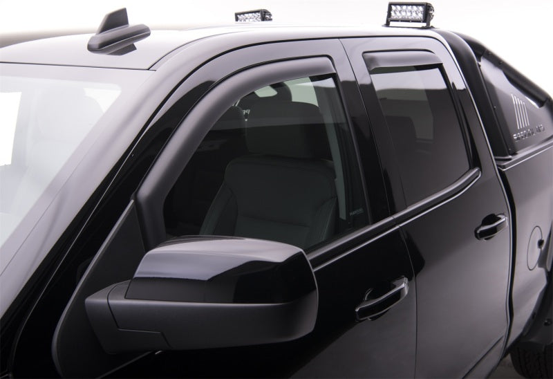 EGR 14+ Chev Silverado/GMC Sierra Crw Cab In-Channel Window Visors - Set of 4 - Matte (571775) EGR Wind Deflectors  AXOPROS