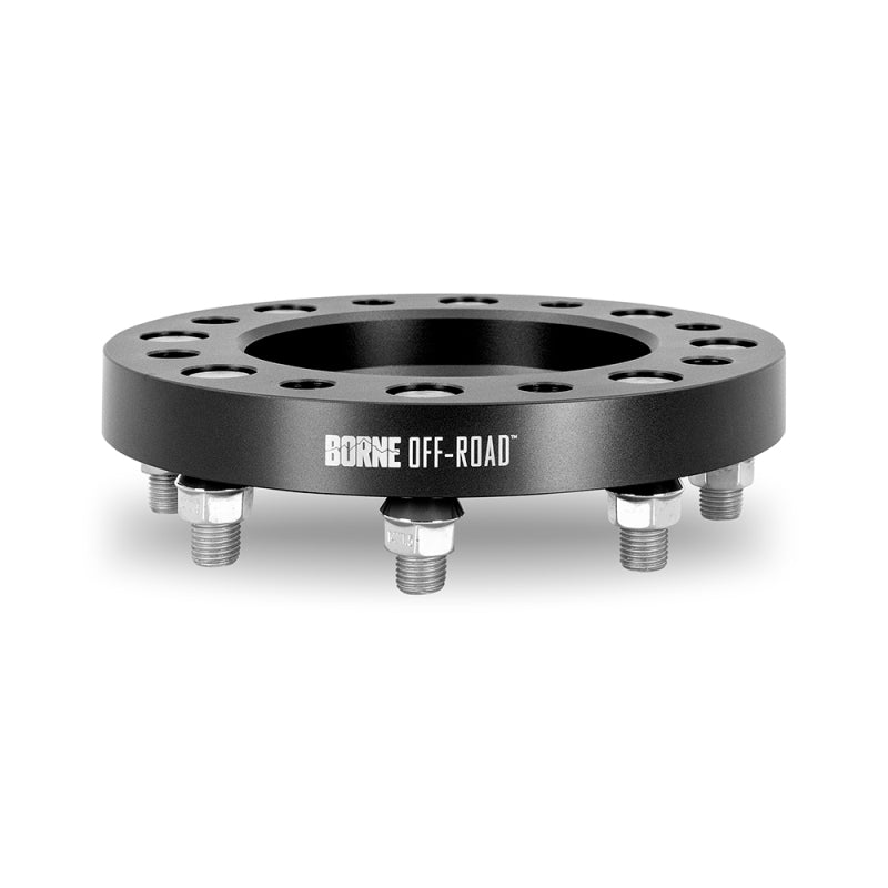 Borne Off-Road Wheel Spacers - 8X170 - 125 - 25mm - M14 - Black Borne Off-Road Wheel Spacers & Adapters  AXOPROS