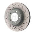 SHW 09-16 Porsche 911 Carrera w/o Ceramic Brakes Right Front Drill-Dimp MB Brake Rotor (99735140201) SHW Performance Brake Rotors - Drilled  AXOPROS