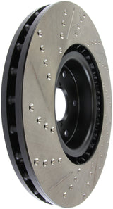 StopTech 05-10 Subaru Impreza WRX/STi Slotted & Drilled Left Front Rotor Stoptech Brake Rotors - Slot & Drilled  AXOPROS