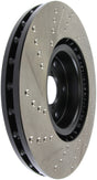 StopTech 05-10 Subaru Impreza WRX/STi Slotted & Drilled Left Front Rotor Stoptech Brake Rotors - Slot & Drilled  AXOPROS
