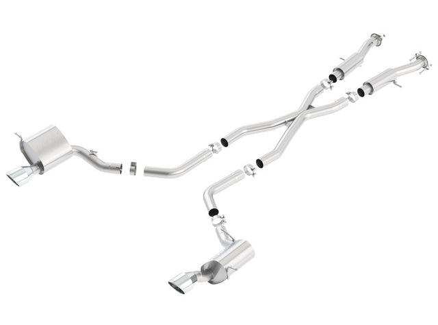 Borla 2015 Jeep Grand Cherokee SRT8 ATAK Dual Round Rolled Exit Catback Exhaust Borla Catback  AXOPROS