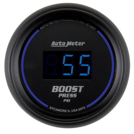 AutoMeter Autometer Cobalt Digital 52mm Digital 5-60 PSI Boost Gauge Gauges aftermarket performance part