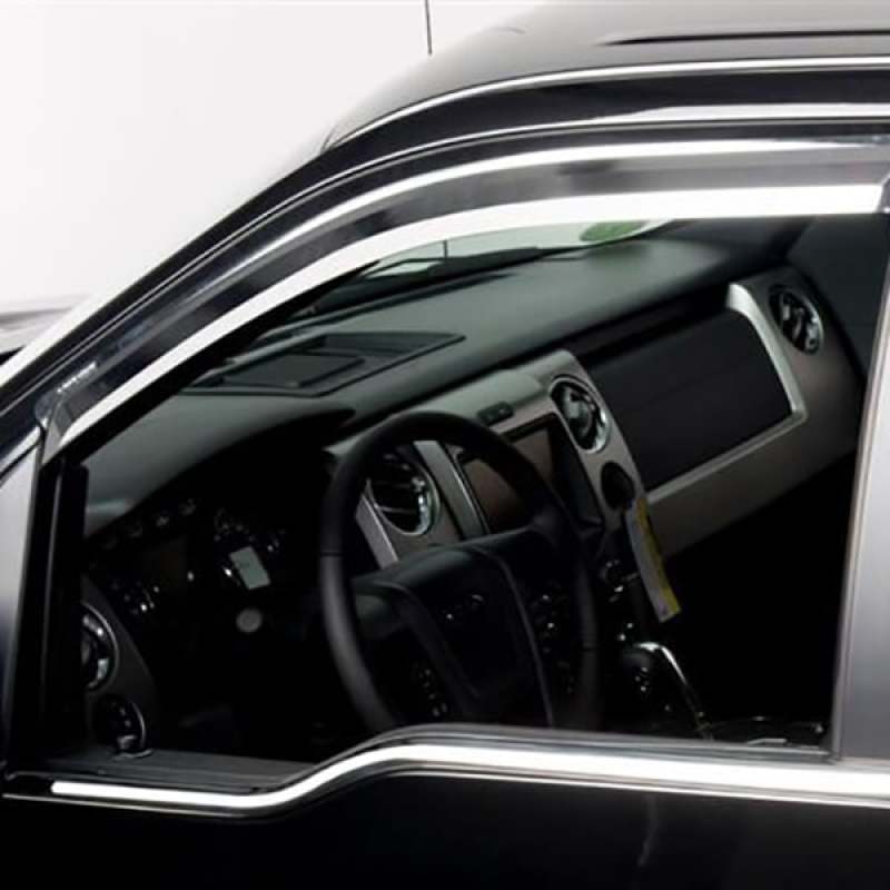 Putco 15-20 Ford F-150 - SuperCrew (ABS Window Trim) Window Trim Accents Putco Wind Deflectors  AXOPROS