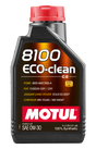 Motul 1L Synthetic Engine Oil 8100 Eco-Clean 0W30 12X1L - C2/API SM/ST.JLR 03.5007 - 1L Motul Motor Oils  AXOPROS