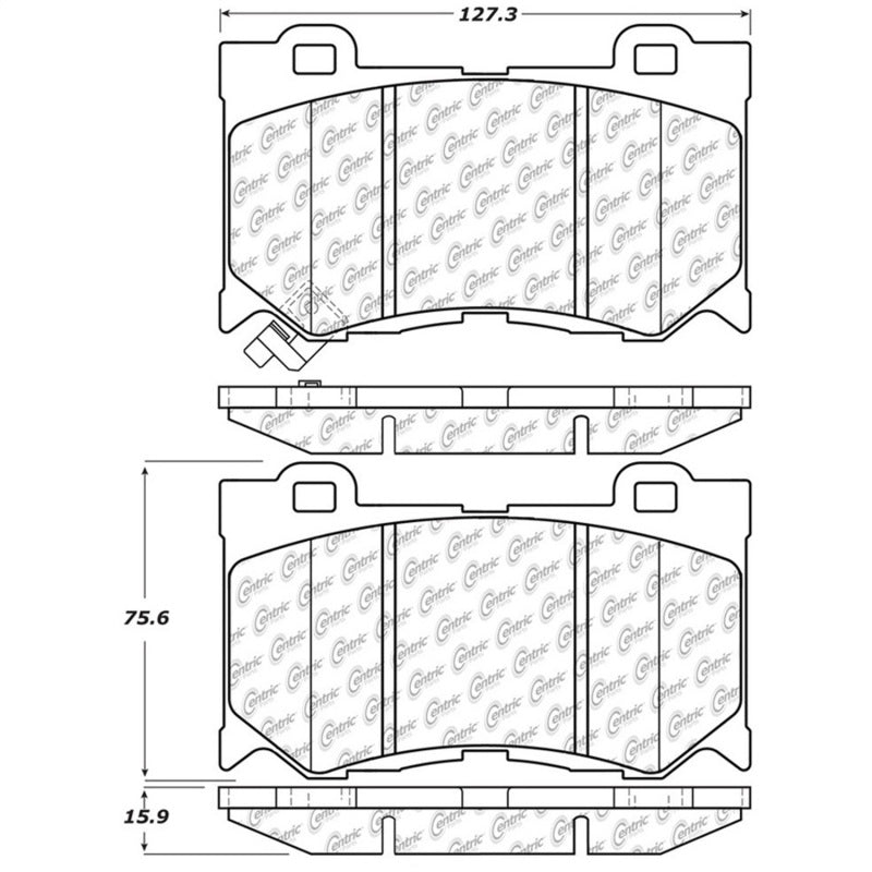 StopTech Street Touring 09-13 Infiniti FX35/FX37/FX45/FX50/08-13 G37 Front Brake Pads Stoptech Brake Pads - OE  AXOPROS
