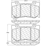 StopTech Street Touring 09-13 Infiniti FX35/FX37/FX45/FX50/08-13 G37 Front Brake Pads Stoptech Brake Pads - OE  AXOPROS