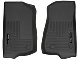 Husky Liners 19-24 Jeep Wrangler JL/JLU WeatherBeater Front Row Black Floor Liners Husky Liners Floor Mats - Rubber  AXOPROS