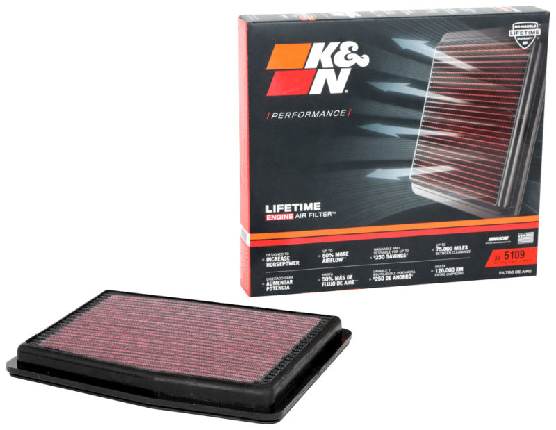 K&N 2020 Hyundai Sonata L4-2.0L F/I Replacement Drop In Air Filter K&N Engineering Air Filters - Drop In  AXOPROS