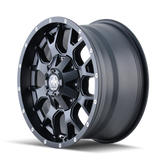 Mayhem 8015 Warrior 20x9 / 8x180 BP / 18mm Offset / 124.1mm Hub Matte Black Wheel Mayhem Wheels - Cast  AXOPROS