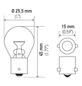 Hella Bulb 93 12V 13W BA15s S8 Hella Bulbs  AXOPROS