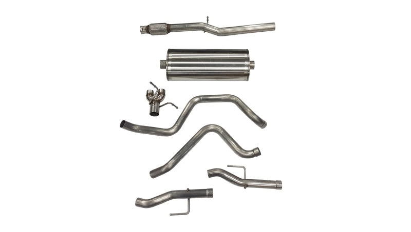 Corsa 19-23 Chevy Silverado/GMC Sierra 6.2L Crew Cab Short Bed 147.5 Cat-Back Dual Rear Exit No Tips CORSA Performance Catback  AXOPROS