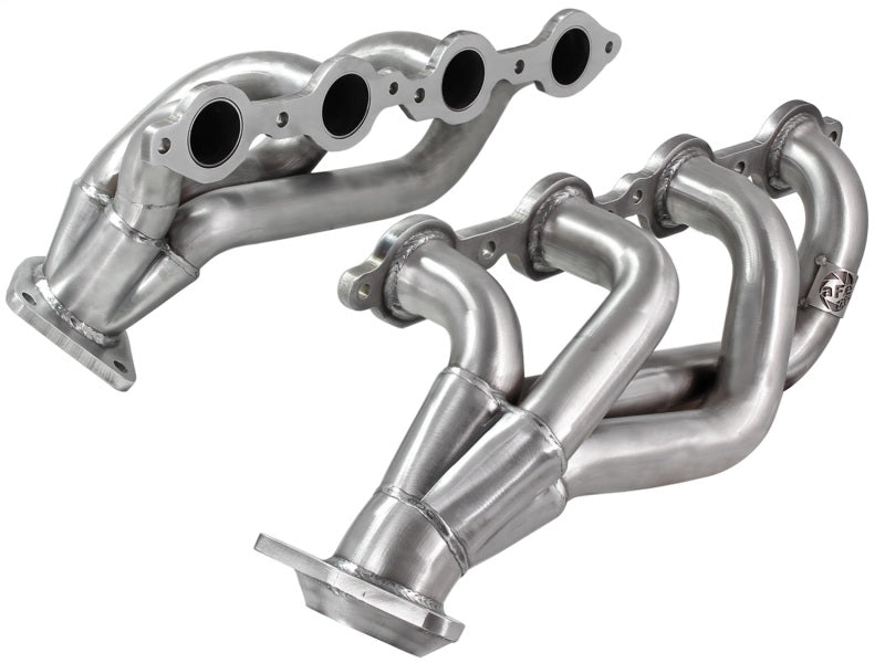 aFe Power Twisted Steel Headers 409 Stainless Steel 02-13 GM Silverado/Sierra 1500 V8 GMT800/GMT900 aFe Headers & Manifolds  AXOPROS