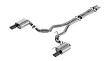 Borla 2024 Ford Mustang GT 5.0L V8 w/o Active Exhaust S-Type Cat-Back Exhaust System - Black Chrome Borla Catback  AXOPROS