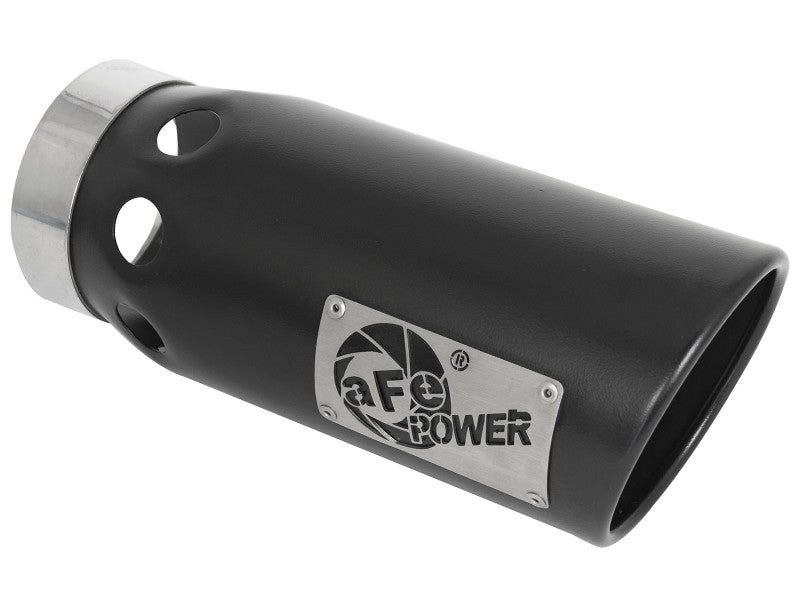 aFe aFe Large Bore-HD 4in 409SS DPF-Back Exhaust System w/Black Tip 20 GM Diesel Trucks V8-6.6L (td) L5P DPF Back aftermarket performance part