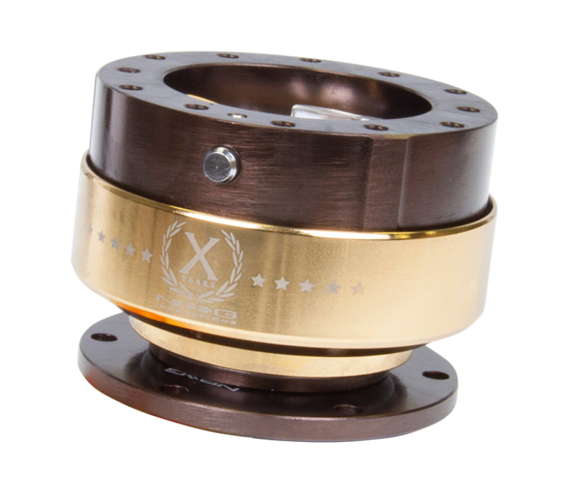 NRG Quick Release Gen 2.0 - Bronze Body / Chrome Gold Ring NRG Quick Release Adapters  AXOPROS