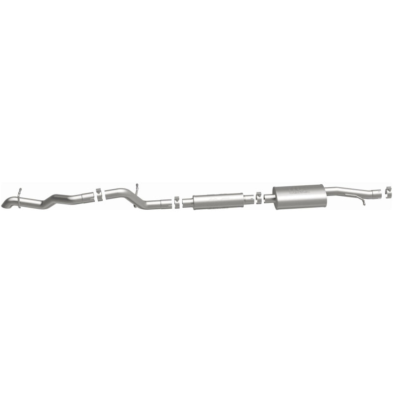 MagnaFlow 12-18 Jeep Wrangler 2.5in Overland Series Cat-Back Exhaust Magnaflow Catback  AXOPROS