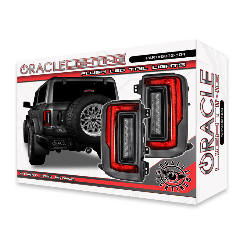 Oracle Lighting 21-22 Ford Bronco Flush Style LED Taillights ORACLE Lighting Tail Lights  AXOPROS
