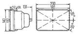 Hella Vision Plus 8in x 6in Sealed Beam Conversion Headlamp - Single Lamp Hella Driving Lights  AXOPROS
