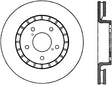 StopTech Power Slot 06-11 Lexus GS Series / 06-12 IS Series Front Right Drilled & Slotted Rotor Stoptech Brake Rotors - Slot & Drilled  AXOPROS