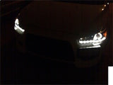 Spyder Mitsubishi Lancer/EVO-10 08-14 Projector Xenon/HID- LED Halo DRL Blk PRO-YD-ML08-HID-DRL-BK SPYDER Headlights  AXOPROS