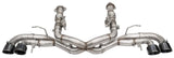 Corsa 20-24 Corvette C8 3in Xtreme Cat-Back Exhaust 4.5in Blk Quad Tips - Integrates stock AFM Valve CORSA Performance Catback  AXOPROS
