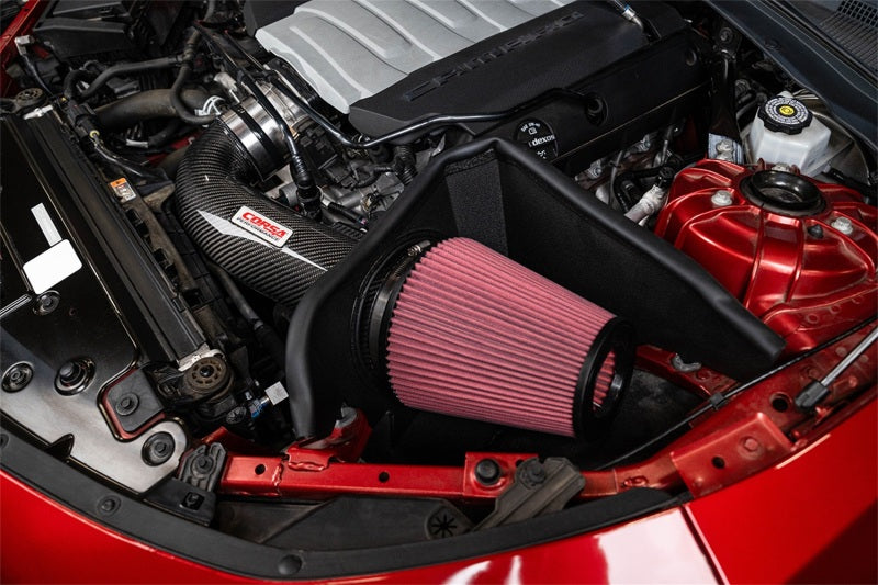 CORSA Performance Corsa 16-24 Chevrolet Camaro SS 6.2L V8 Carbon Fiber Open Element Air Intake - Dry Cold Air Intakes aftermarket performance part