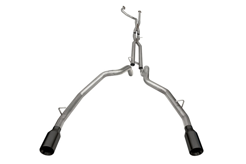 Corsa 2021-2024 Dodge Ram TRX Crew Cab Baja Catback Exhaust Dual Rear Black Tip CORSA Performance Catback  AXOPROS
