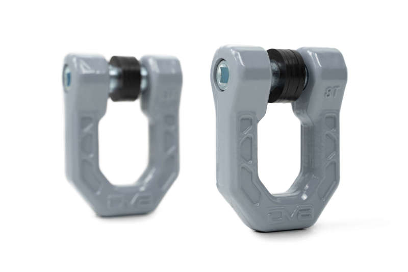 DV8 Offroad Elite Series D-Ring Shackles - Pair (Gray) DV8 Offroad Bumper Accessories  AXOPROS