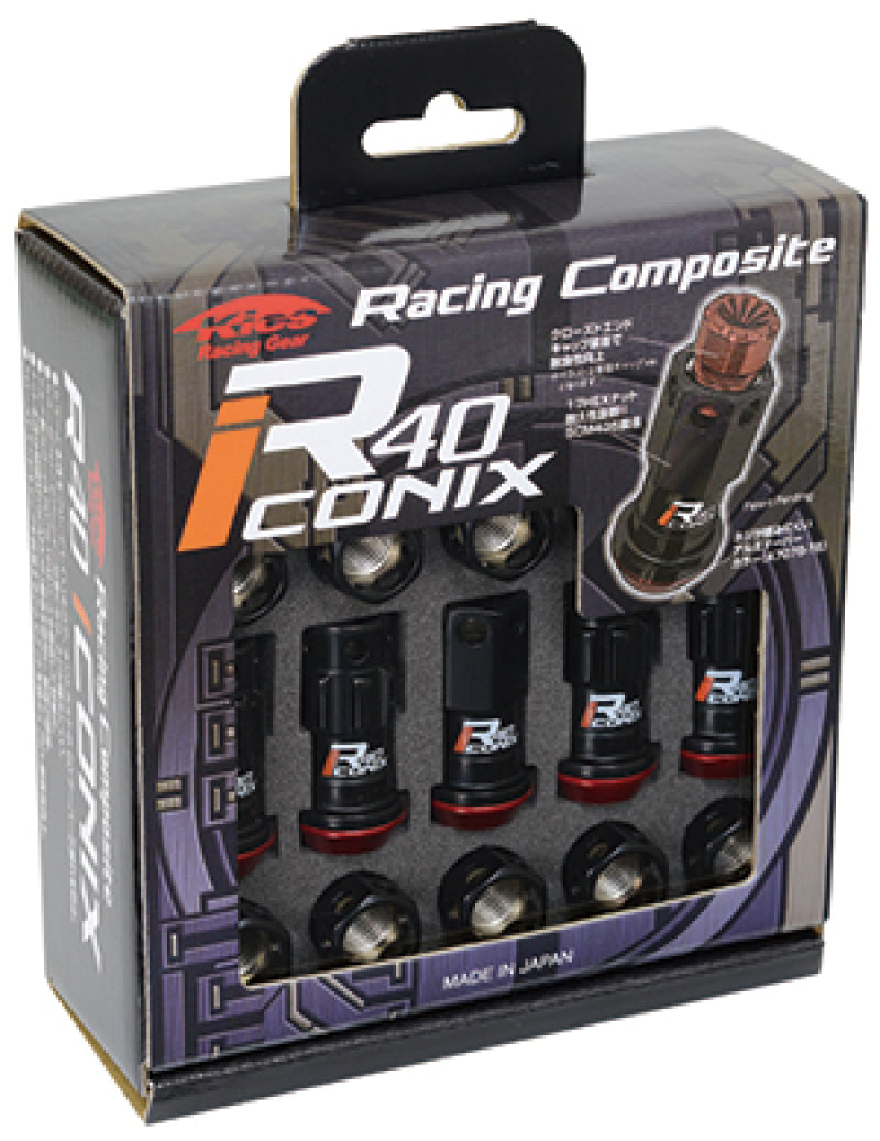 Project Kics 14X1.50 Black Lock w/ Capless Lug Nuts 16+4 Project Kics Lug Nuts  AXOPROS
