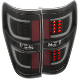 ANZO 2009-2013 Ford F-150 LED Taillights Black ANZO Tail Lights  AXOPROS