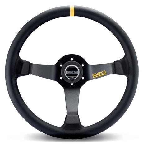 Sparco Steering Wheel 345 Leather Black SPARCO Steering Wheels  AXOPROS