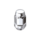McGard Hex Lug Nut (Cone Seat Bulge Style) M12X1.5 / 3/4 Hex / 1.45in. Length (4-Pack) - Chrome McGard Lug Nuts  AXOPROS