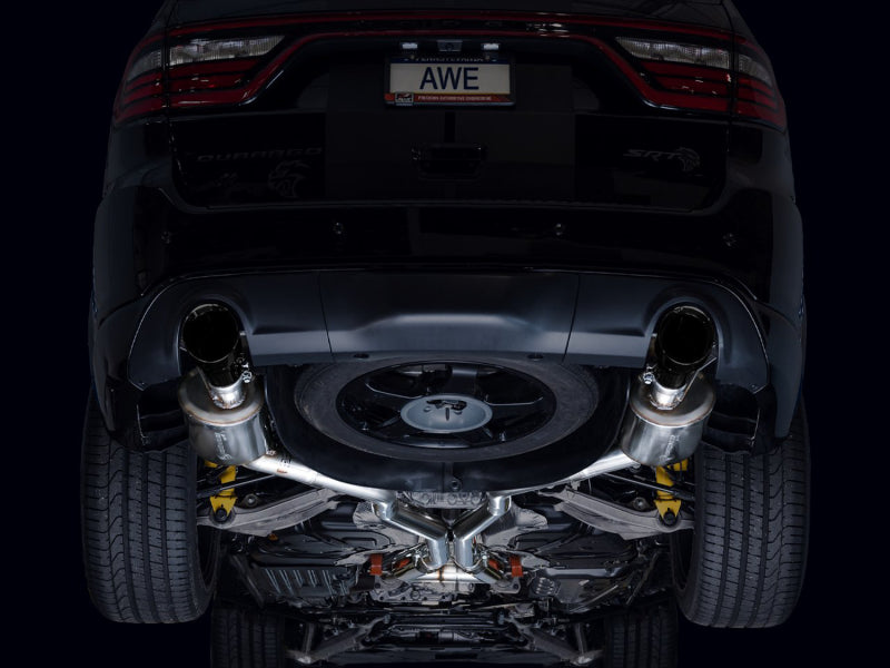 AWE Tuning 18-23 Dodge Durango SRT & Hellcat Touring Edition Exhaust - Diamond Black Tips AWE Tuning Catback  AXOPROS