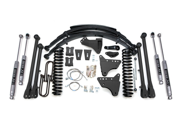 8 Inch Lift Kit W/ 4-Link - Ford F250/F350 Super Duty (05-07) 4WD - Gas BDS Suspension Suspension Lift Kit  AXOPROS
