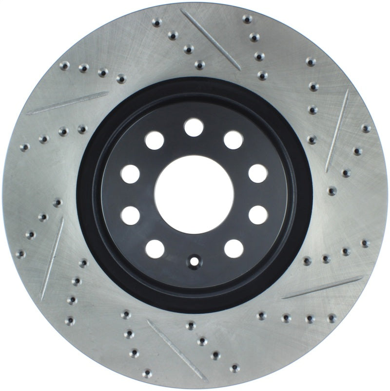 StopTech Slotted & Drilled Sport Brake Rotor Stoptech Brake Rotors - Slot & Drilled  AXOPROS
