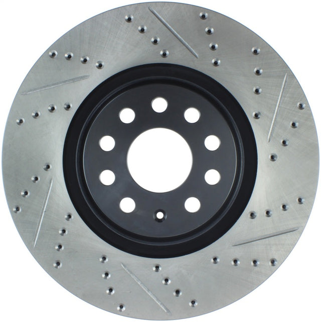 StopTech Slotted & Drilled Sport Brake Rotor Stoptech Brake Rotors - Slot & Drilled  AXOPROS