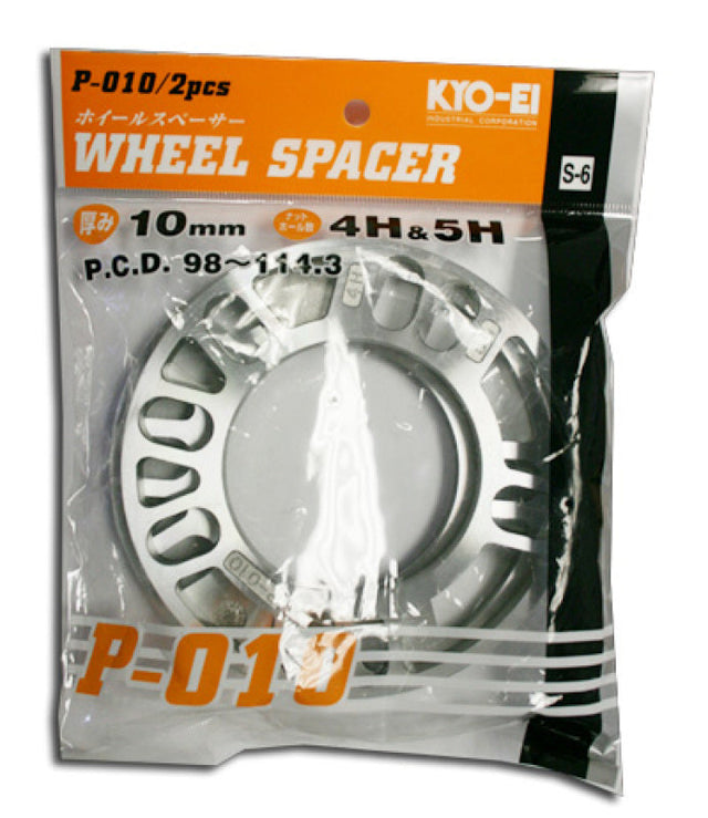 Project Kics 10MM Universal Spacers (2 Pk) Project Kics Wheel Spacers & Adapters  AXOPROS