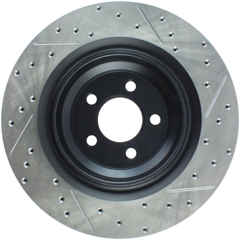 StopTech SportStop 06-09 Chrysler SRT-8 Rear Right Drilled & Slotted Rotor Stoptech Brake Rotors - Slot & Drilled  AXOPROS