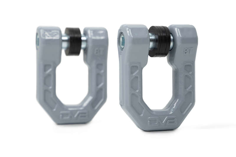 DV8 Offroad Elite Series D-Ring Shackles - Pair (Gray) DV8 Offroad Bumper Accessories  AXOPROS