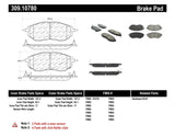 StopTech Performance 05-08 Legacy 2.5 GT Front Brake Pads Stoptech Brake Pads - Performance  AXOPROS
