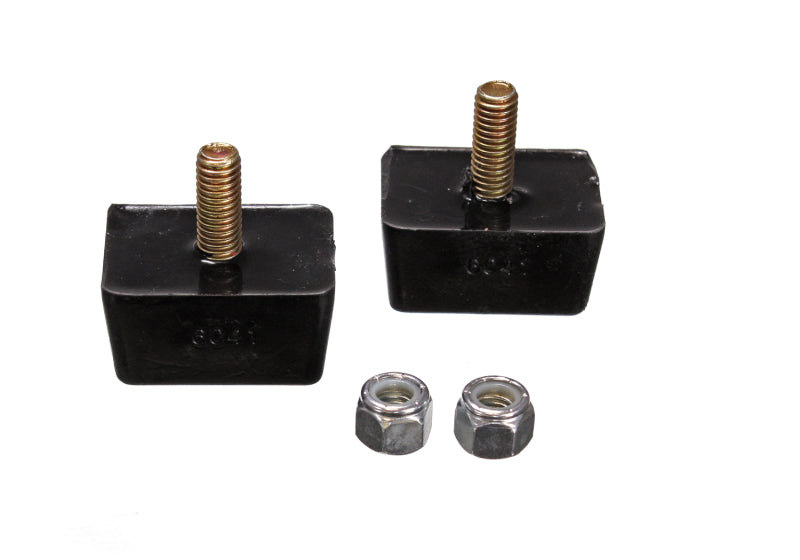Energy Suspension Univ Blk 7/8in H x 1-7/8in L x 1-3/8in W Low Profile Rectangular Bump Stops (2 ea) Energy Suspension Bushing Kits  AXOPROS