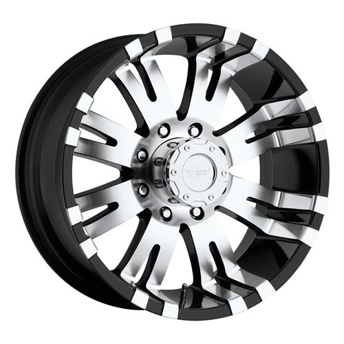 20X9.5 8X180 5BS Offset 0Mm Gloss Black Milled Pro Comp Wheel  AXOPROS