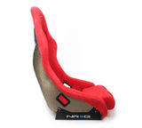 NRG FRP Bucket Seat ULTRA Edition - Medium (Red Alcantara/Pearlized Back) NRG Race Seats  AXOPROS