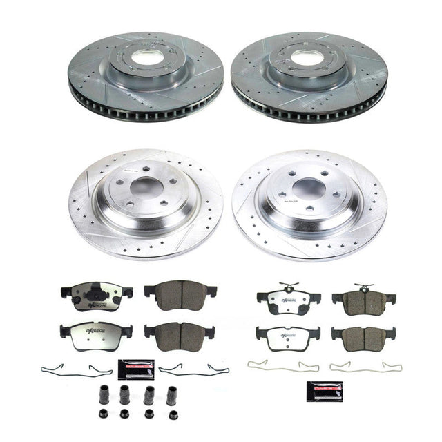 Power Stop 21-22 Ford Bronco Sport Front & Rear Z36 Truck & Tow Brake Kit PowerStop Brake Kits - Performance D&S  AXOPROS