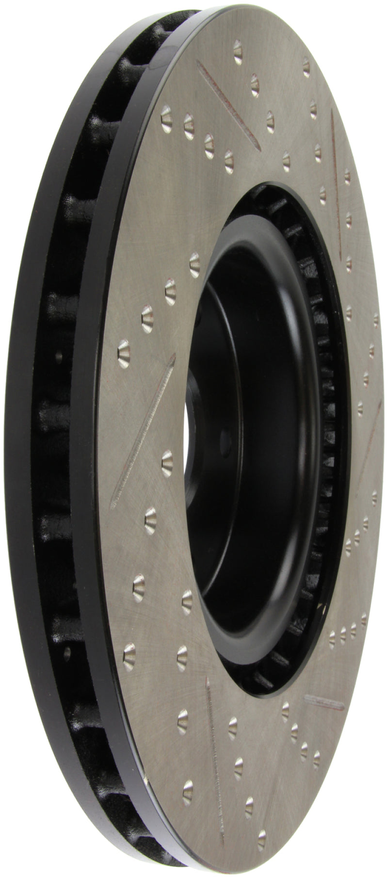 StopTech 05-10 Subaru Impreza WRX/STi Slotted & Drilled Right Front Rotor Stoptech Brake Rotors - Slot & Drilled  AXOPROS