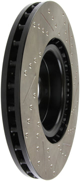 StopTech 05-10 Subaru Impreza WRX/STi Slotted & Drilled Right Front Rotor Stoptech Brake Rotors - Slot & Drilled  AXOPROS