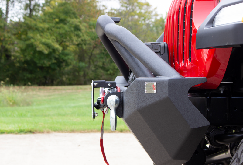 Fishbone Offroad 2018+ Jeep Wrangler JL - Black Aluminum Hawse Fairlead License Plate Mount Fishbone Offroad License Frame  AXOPROS